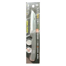樂司廚品 折合式水果刀, 波浪鋸齒, 防回彈, 安全牢固, K0285, 1支