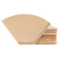 칼딘 U형 콘타입 핸드드립 커피 여과지 브라운 1~4인용, 1개, 50개입