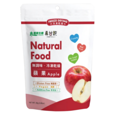 義美生機 真甘純蘋果 無加糖 蘋果乾 30g 單一原料冷凍乾燥健康零食, 1包