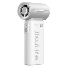 지수라이프 LED 미니 휴대용 무선 선풍기, Handheld Fan Life9, Light Grey