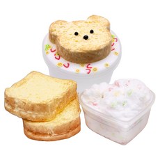 아트니즘 따끈듀오 슬라임 후르츠곰 120ml + 구름샌드 100ml + 점토 3p 세트, 혼합색상, 1세트