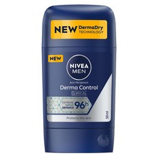 NIVEA 妮維雅 MEN 96H超能科研制汗爽身乳膏 男士, Derma Dry 止汗, 4X 精準制汗, 50ml, 1瓶