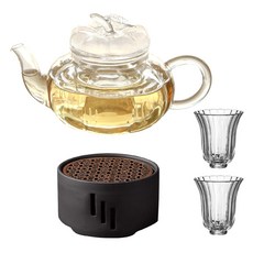 Tea Story南瓜茶壺+細長杯 2入+消光燭台組, 1組, 混色, 茶壺+茶溫器+茶杯2p