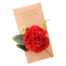 센트바스켓 조화 디어러브 실크플라워 용돈봉투, 카네이션레드, 1개