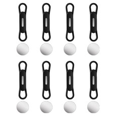 모던앳 냉장고자석 실리콘 연필 팬 마그네틱 거치 홀더 세트, 블랙, 8세트 블랙, 8세트