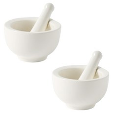 Moda Kitchen陶瓷研磨碗 迷你臼+杵組, 2組