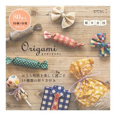日本 MIDORI ORIGAMI玩色紙磚 牛皮 34502, 10色, 80張