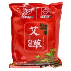 白雲山花城 黏貼式暖暖包 紅袋艾草暖貼，10片/袋, 1入, 10包