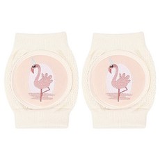 메르베 아동용 무릎 보호대 양쪽착용 세트, 플라밍고, 1세트