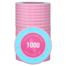 AAHM 16G邊緣撲克籌碼 500, 粉色, 25個