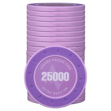AAHM 16G邊緣撲克籌碼 500, 紫色, 25個