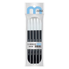 munhwA 電腦用簽字筆 5入, 黑色, 1個