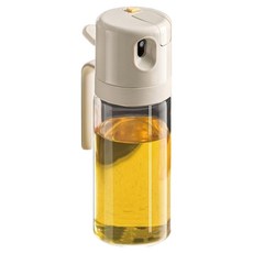 SUNORO 噴倒兩用油壺/加厚玻璃霧化噴油瓶/調味罐/控油瓶 透明色, 550ml, 1個