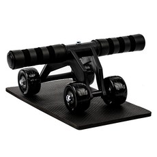 HARDYROAR AB滑動捲腹核心運動器材, 黑色, 單品