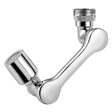 AHOYE 1080°萬向旋轉水龍頭起泡器, 萬用旋轉延伸水龍頭, 防濺節水, 台灣出貨, 1個, 均碼