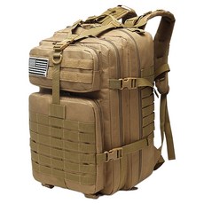 ROJI 大容量登山露營背包 45L, 淺褐色