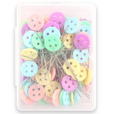 brandyarn 手藝用粉彩針扣粉彩鈕扣 100入, 1個, 隨機出貨