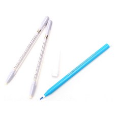 東大門鈕扣王 鉛筆型超長2入+水溶性粉筆水性筆組, 1組, 白色, 藍色