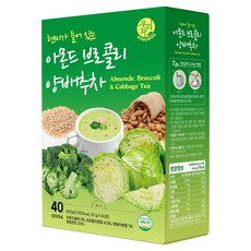 우리차 송원식품 아몬드 브로콜리 양배추차, 1개, 40개입, 20g