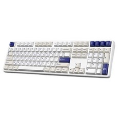 한성컴퓨터 저소음 가스켓 3모드 폼떡 유무선 기계식 키보드, 오션화이트, GK798 PRO, 문라이트축