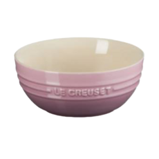LE CREUSET 韓式湯碗 600g 480ml 錦葵紫，質感陶瓷，輕巧好用，為餐桌增添色彩, 1個