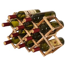 Mampise居家裝飾酒架 9型, 棕色, 1個