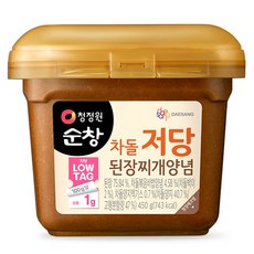 청정원 순창 차돌 저당 된장찌개양념, 450g, 1개