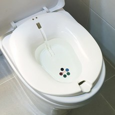Ttongkkosyap So Ssik家用馬桶坐浴盆, 1個, 白色