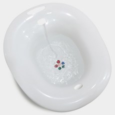 Ttongkkosyap 家用軟式馬桶坐浴盆, 1個, 白色