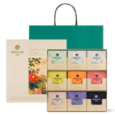 OSULLOC 秘密茶故事金字塔茶包禮盒+購物袋, 1組, 9種 x 3p