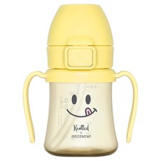 Gromimi幼兒用Noti'd PPSU微笑免握吸管杯 第1階段 200ml, 檸檬糖, 1個