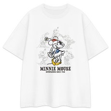 LITTLE RABBIT 男款Family D繪圖米奇米妮短袖T恤
