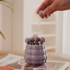 餐具收納桶, 1個, 紫色的, 單品