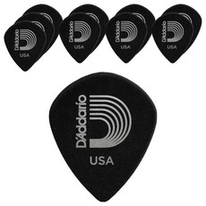 D'Addario Duralin標準琴弦撥片 黑色 1DBK7-10, 10個