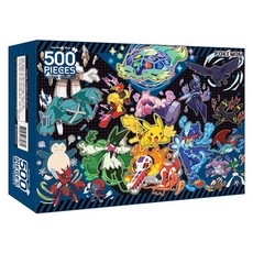 포켓몬스터 직소 퍼즐 500, 500피스, 배리어스 컬러, 1개
