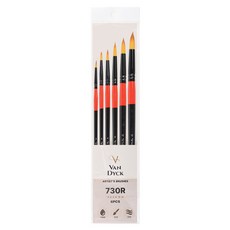 반다이크 수채화 둥근붓 6종 세트 730R, 1세트, 2호, 4호, 6호, 8호, 10호, 12호