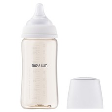 모윰 유아용 3세대 PPSU 올인원 베이직 젖병 유꼭지, 스노우, 270ml, 1개