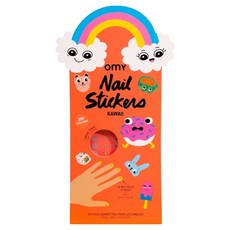 OMY 네일 스티커 카와이 200p NAIL02, 혼합색상, 1개