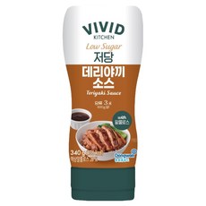 비비드키친 저당 데리야끼 소스, 340g, 1개
