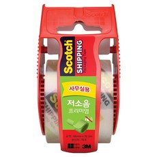 스카치 저소음 프리미엄 포장용 테이프 48mm x 20m, 투명, 1개