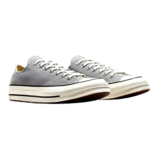 CONVERSE 匡威 CHUCK 70 灰色男女款膠底運動鞋 A09145C，經典復古，舒適耐穿, 灰色, 265mm