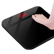 카니아 기분좋은 체중계 26cm 배터리 타입, 블랙 빨간라이트, 1개