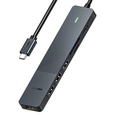 코드웨이 USB C타입 HDMI SD / MSD DEX미러링 멀티허브 LA7107B-7port, 1개