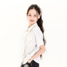 applepink 女童款領帶襯衫 U363