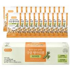 Dubosikpum 一日一豆不油炸清淡的烤鷹嘴豆 芥末口味, 22個, 15g