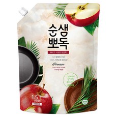 순샘 뽀독 애플향 주방세제 리필, 1.5L, 1개 1.5L, 1개