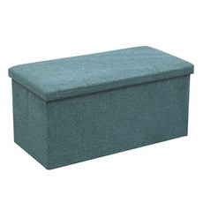 無品牌 收納椅 76 x 38cm 長方形, 豆綠色, 可折疊收納, 1個