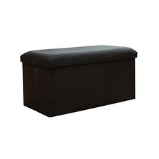 無品牌 收納椅 長方形 40 x 25 x 25cm 黑色 折疊收納椅凳, 1個