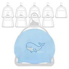 하늬통상 수영모자 수모걸이 건조 보관 행거, 투명, 10개 투명, 10개