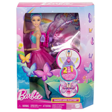 MATTEL 美泰兒 Barbie 芭比洋娃娃 夢幻蝴蝶舞者，精美芭蕾舞裙，可拆卸蝴蝶翅膀, 1盒